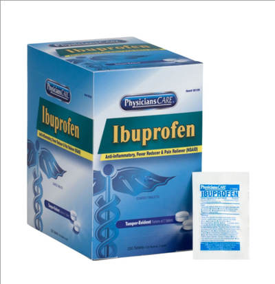 PhysiciansCare Ibuprofen, 125 Doses Of 2 Tablets, 200 Mg