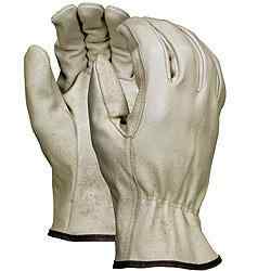 Pigskin Drivers, Straight Thumb, Economy Grade Pigskin Leather Gloves 
