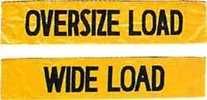 "Oversize Load" Heavyweight Banner