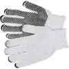 Cotton/Polyester, One-sided PVC Dot, Hemmed Gloves 