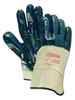 Blue Nitrile Palm Coated Safety Cuff Glove 
